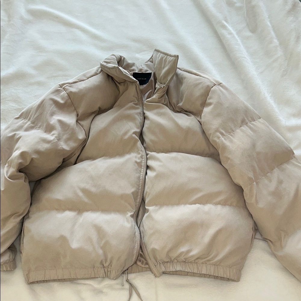Tan Puffer Jacket